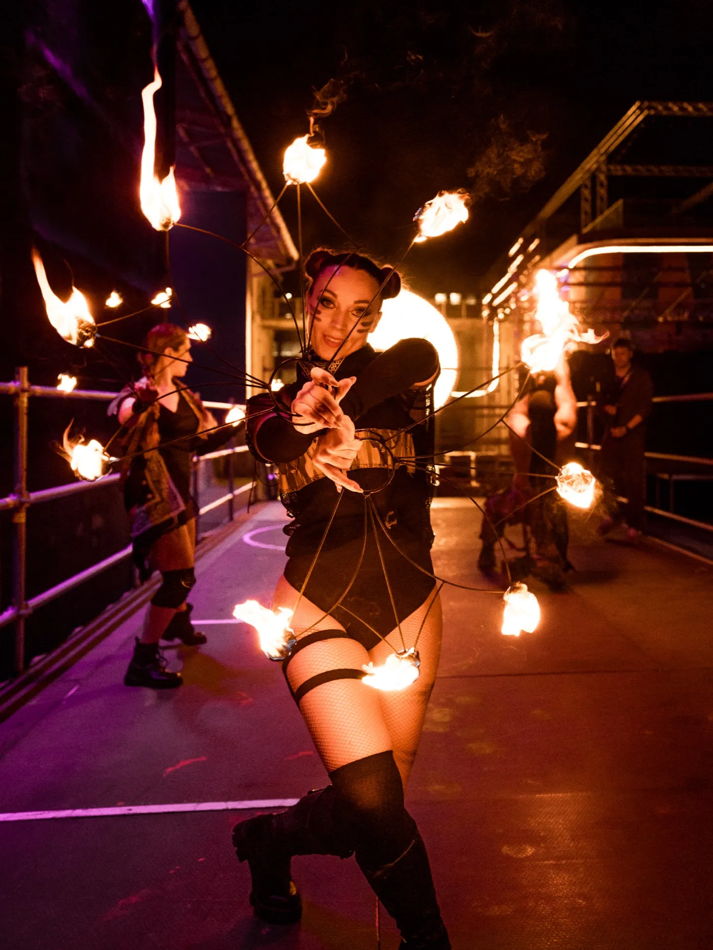 Fire dancers