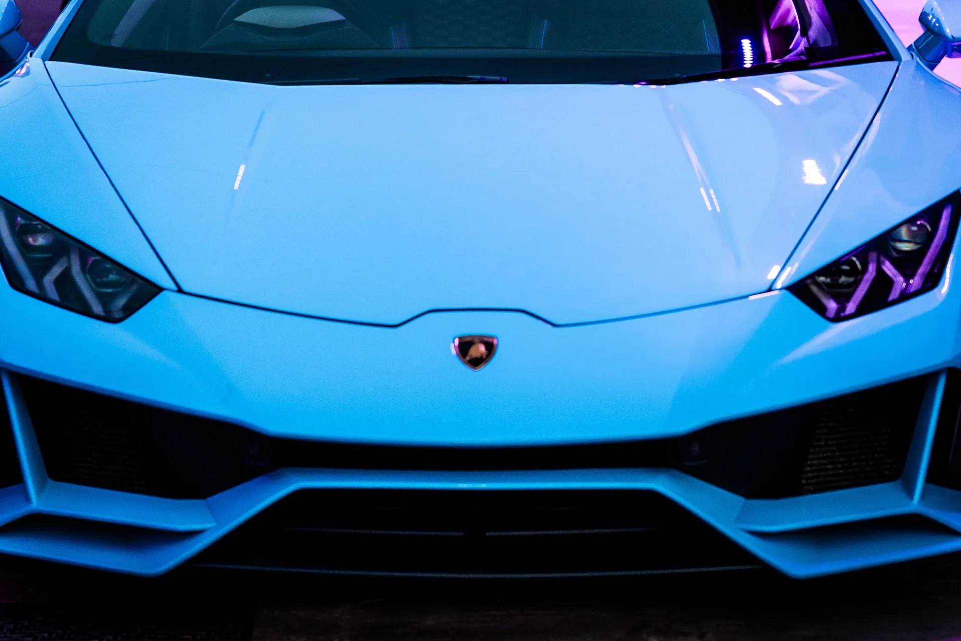Supercar at the entrance